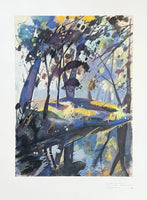 Otto Herbig exhibition poster - By the river Ilm in Weimar - German painter - museum artist - art print - 1964