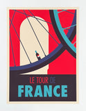Spencer Wilson exhibition poster - Tour de France - cycling - Bicycle  - sport - fitness - art print