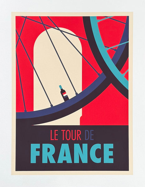 Spencer Wilson exhibition poster - Tour de France - cycling - Bicycle  - sport - fitness - art print