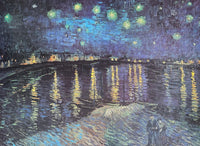 Vincent van Gogh exhibition poster - Starry Night - museum artist - art print - Arles - France - Rhone river