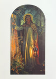 William Holman Hunt exhibition poster - Light of the World - museum artist - art print