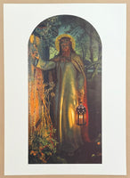 William Holman Hunt exhibition poster - Light of the World - museum artist - art print
