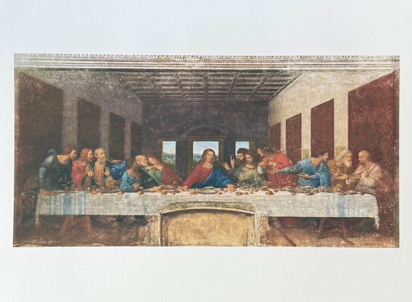 Leonardo da Vinci exhibition poster - The last supper - bible - renaissance - museum artist - art print