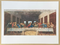 Leonardo da Vinci exhibition poster - The last supper - bible - renaissance - museum artist - art print