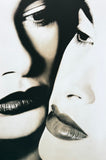 Lovers exhibition poster - Two Faces - Sensual - Sexy - Women - portrait - black and white photography - art print