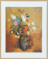 Odilon Redon exhibition poster - Bouquet of Flowers - still life - museum artist - art print