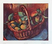 Matthieu Wiegman exhibition poster - Basket with Fruit - museum artist - art print - 1970s