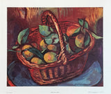 Matthieu Wiegman exhibition poster - Basket with Fruit - museum artist - art print - 1970s
