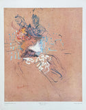 Henri de Toulouse-Lautrec exhibition poster - Profile of a Woman - museum artist - art print - impressionism - 1970s