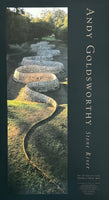 Andy Goldsworthy exhibition poster - Stone Rive - British photographer - museum artist - art print