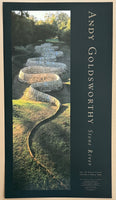 Andy Goldsworthy exhibition poster - Stone Rive - British photographer - museum artist - art print
