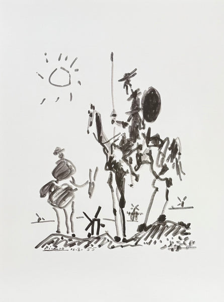 Pablo Picasso exhibition poster - Don Quichote - museum artist - art print