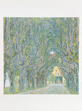 Gustav Klimt exhibition poster - Avenue of Castle Kammer - museum artist - art print