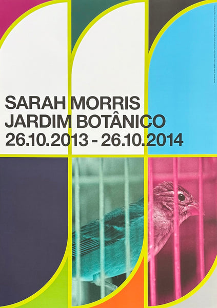 Sarah Morris exhibition poster -Jardim Botanico - museum artist - art print