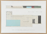 Mies van der Rohe exhibition poster - Barcelona Pavillon - art print - architect - architecture