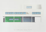Le Corbusier exhibition poster - Villa Savoye - museum artist - art print - architect - architecture