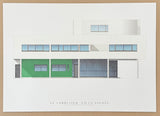Le Corbusier exhibition poster - Villa Savoye - museum artist - art print - architect - architecture