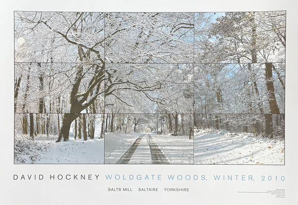 David Hockney exhibition poster - Woldgate Woods - museum artist - art print