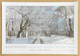 David Hockney exhibition poster - Woldgate Woods - museum artist - art print