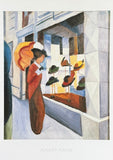 August Macke exhibition poster - Hat Shop - German painter - museum artist - art print