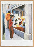August Macke exhibition poster - Hat Shop - German painter - museum artist - art print