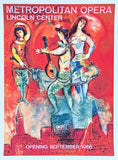 Marc Chagall exhibition poster - Metropolitan Opera - Lincoln Center - French Art - museum artist - art print - reproduction