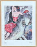 Marc Chagall exhibition poster - The Equestrian - Stedelijk Museum Amsterdam - art print - 1970s