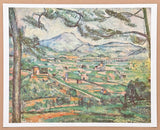 Paul Cezanne exhibition poster - Mount Sainte-Victoire - landscape - museum artist - art print