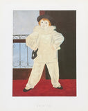 Pablo Picasso exhibition poster - Paul as a Pierrot - museum artist - art print
