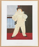 Pablo Picasso exhibition poster - Paul as a Pierrot - museum artist - art print