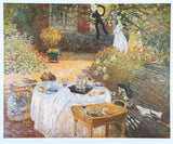 Claude Monet exhibition poster - Lunch in the garden - museum artist - art print