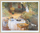 Claude Monet exhibition poster - Lunch in the garden - museum artist - art print