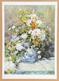 Pierre Auguste Renoir exhibition poster - Large vase with flowers - still life - museum artist - art print
