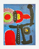 Joan Miro exhibition poster - Painting, 1954 - museum artist - art print - 1999
