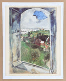 Marc Chagall exhibition poster - La Fenêtre sur l'île de Bréhat - museum artist - art print