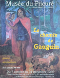 Paul Gauguin exhibition poster - Le Chemin du Gauguin - art print - 1985