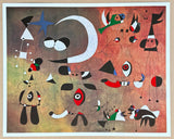 Joan Miro exhibition poster - People in the night - museum artist - art print