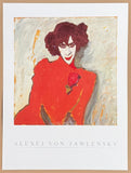 Alexej von Jawlensky exhibition poster - Portrait of the dancer Alexander Sacharoff - museum artist - art print