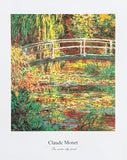 Claude Monet exhibition poster - The Water Lily Pond - museum artist - art print