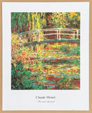 Claude Monet exhibition poster - The Water Lily Pond - museum artist - art print