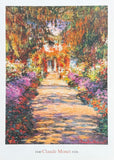Claude Monet exhibition poster - An avenue in the garden of Monet in Giverny - art print