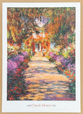 Claude Monet exhibition poster - An avenue in the garden of Monet in Giverny - art print
