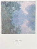 Claude Monet exhibition poster - The Seine at Giverny - art print - North Carolina Museum of Art