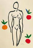 Henri Matisse exhibition poster - Nude with oranges - French Art - museum artist - art print - excellent - 1996