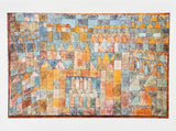 Paul Klee exhibition poster - Temple district of Pert - museum artist - art print