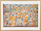 Paul Klee exhibition poster - Temple district of Pert - museum artist - art print