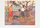 Paul Gauguin exhibition poster - I Raro Te Oviri - museum artist - art print