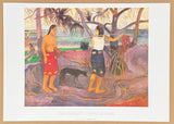 Paul Gauguin exhibition poster - I Raro Te Oviri - museum artist - art print