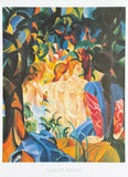 August Macke exhibition poster - Bathing Girls - museum artist - art print