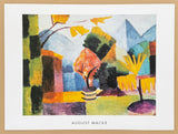 August Macke exhibition poster - Garden at Lake Thun - art print